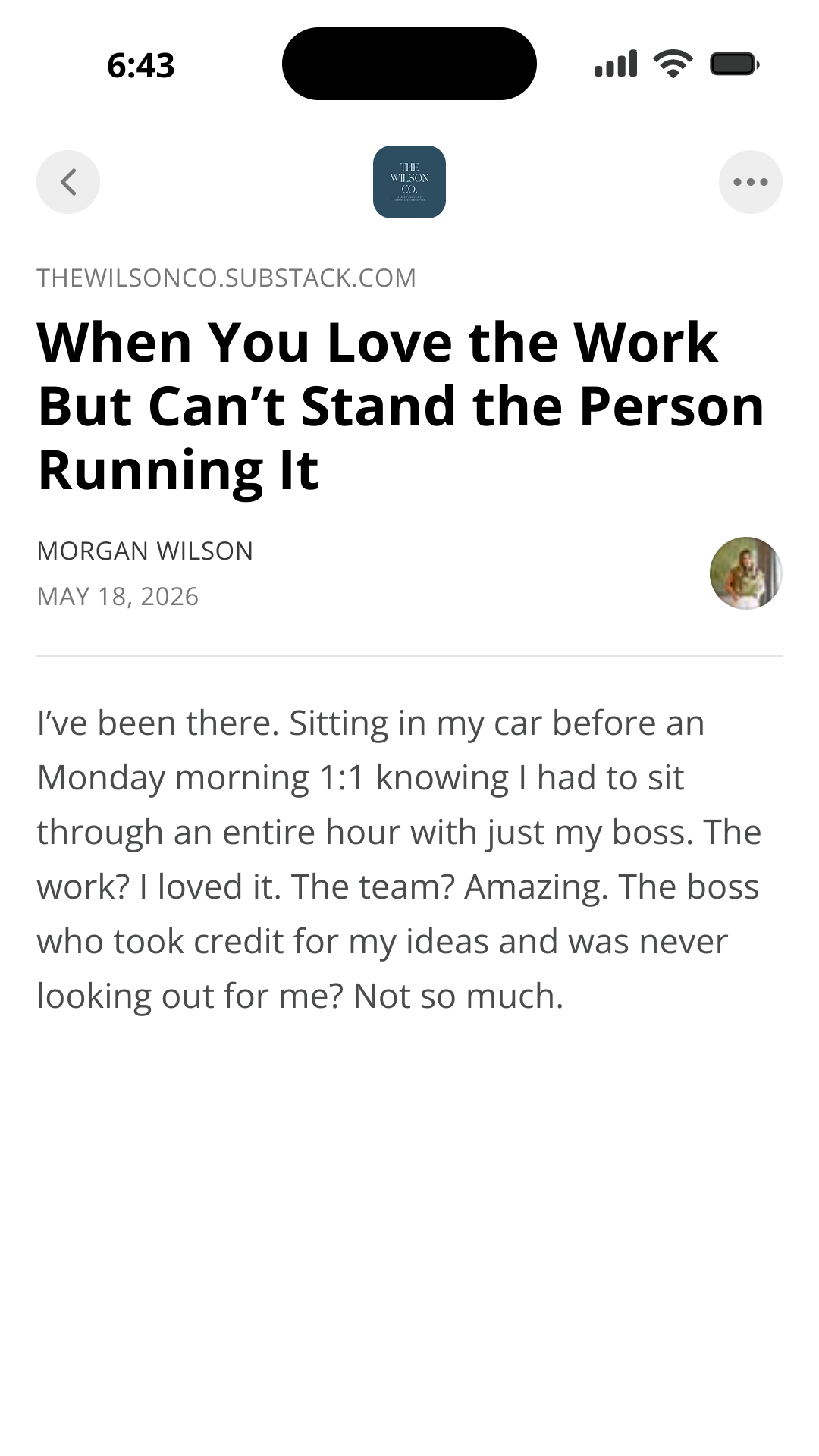 When You Love the Work But Can't Stand the Person Running It